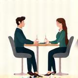 Illustration of a consultation meeting