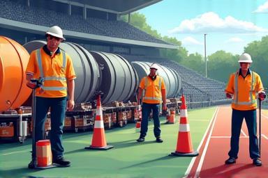 Image of event setup logistics