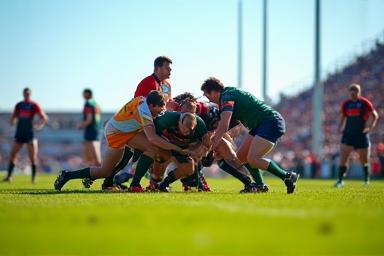 Image of a rugby match during a tournament